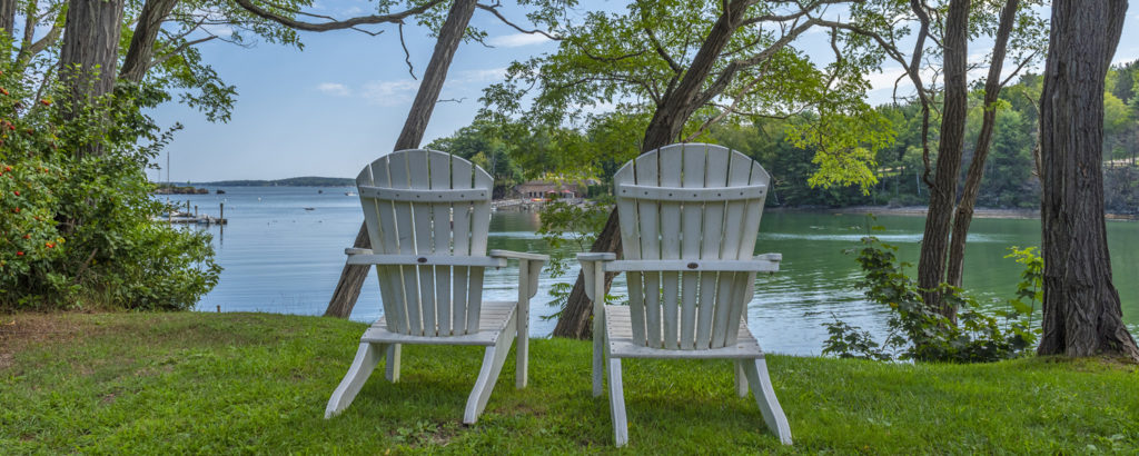 Adirondack chairs Looking at Ocean, Photo Credit CFW Photography