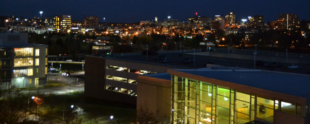 Downtown University Overlooking City