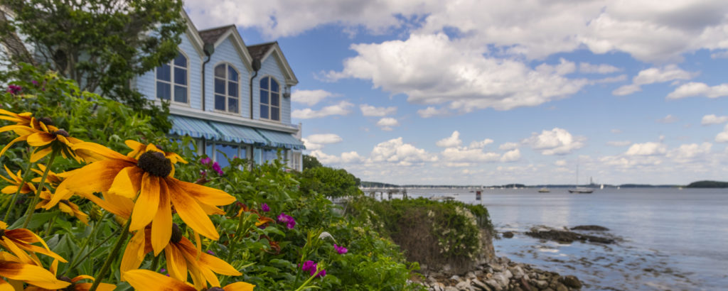 Falmouth Foreside Coastal With Flowers, Photo Credit: CFW Photography