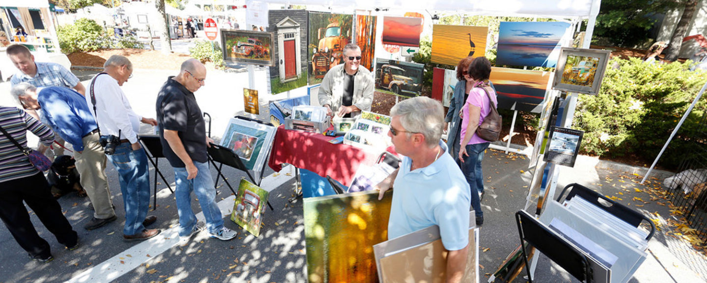 Artist Displays at Freeport Fall Festival, Image provided by Visit