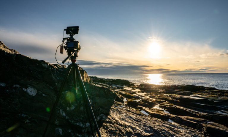 Camera Set Up Near Rocks, Photo Credit: GLP Films