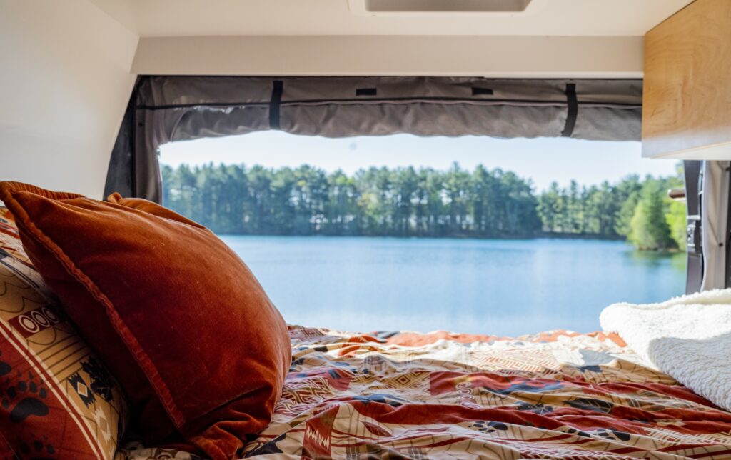 Camper Van Views at Lake, Photo Credit: Capshore Photography