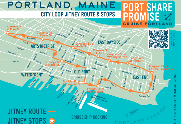 Jitney Route Map | Visit Portland