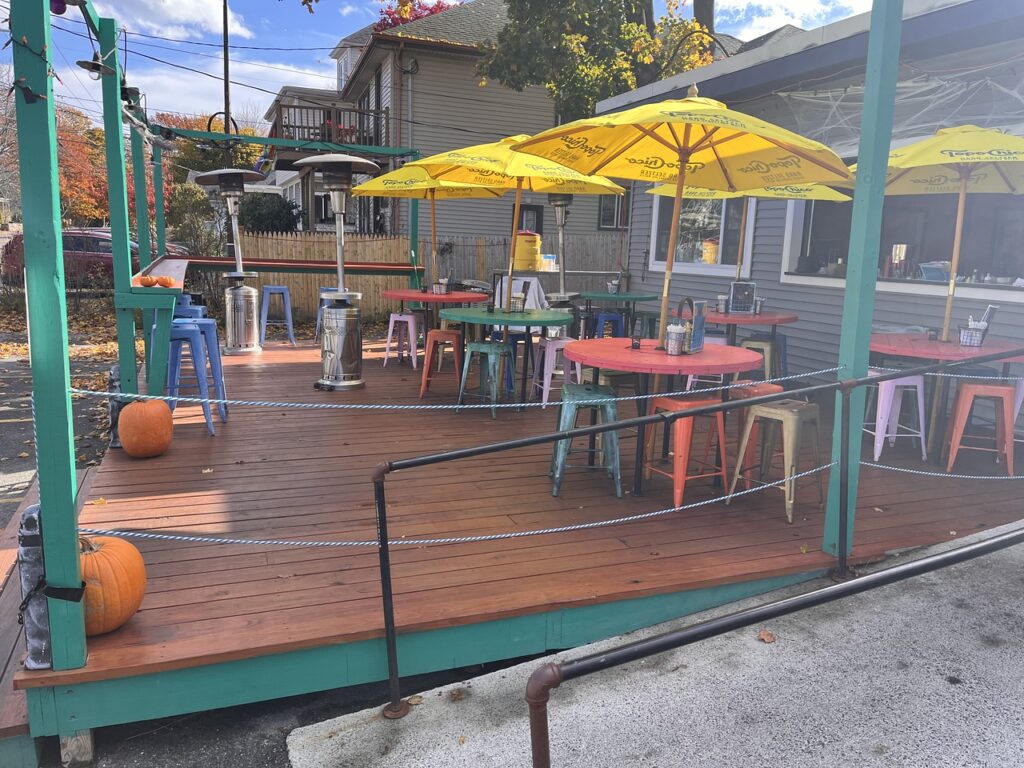 Patio at A&C Soda Shop. Photo Credit: Michael Gatlin